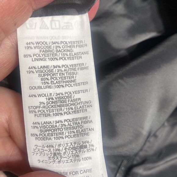 J crew flounce skirt in bonded wool gray tiered 4 structured ruffle - Picture 7 of 7